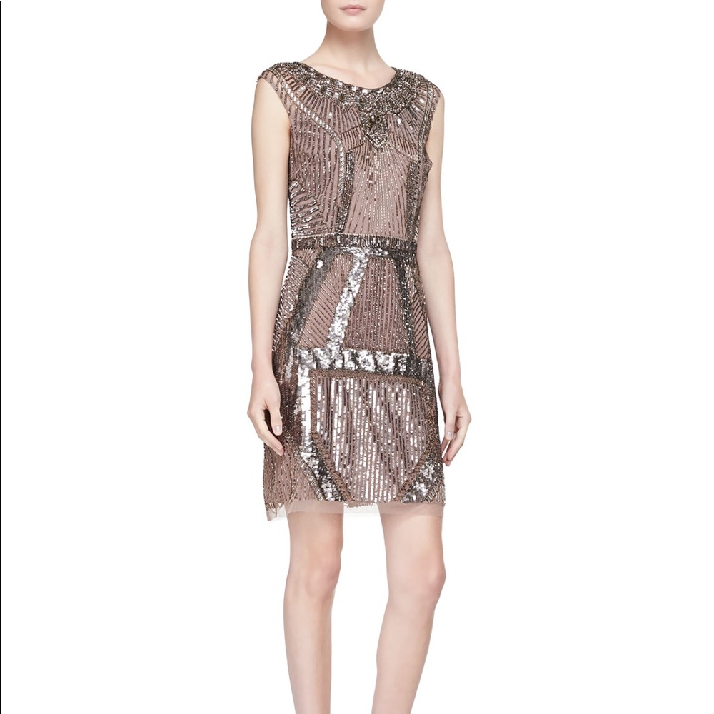 Aidan Mattox Art Deco Cocktail Dress